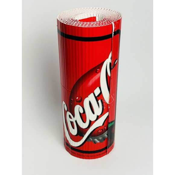 90’s Coca-Cola Classic‎ Corrugated Paper Bar Coke Backdrop Advertising Banner - Picture 1 of 10